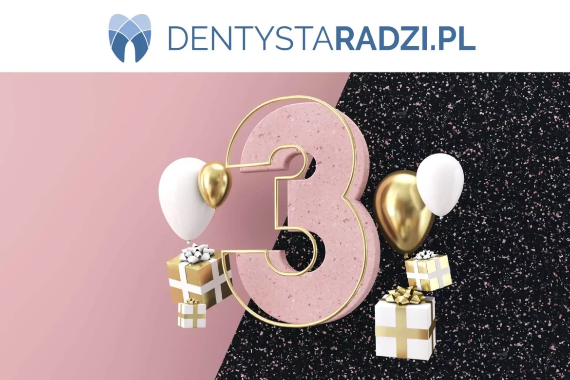 3 urodziny portalu dentystaradzi.pl balony