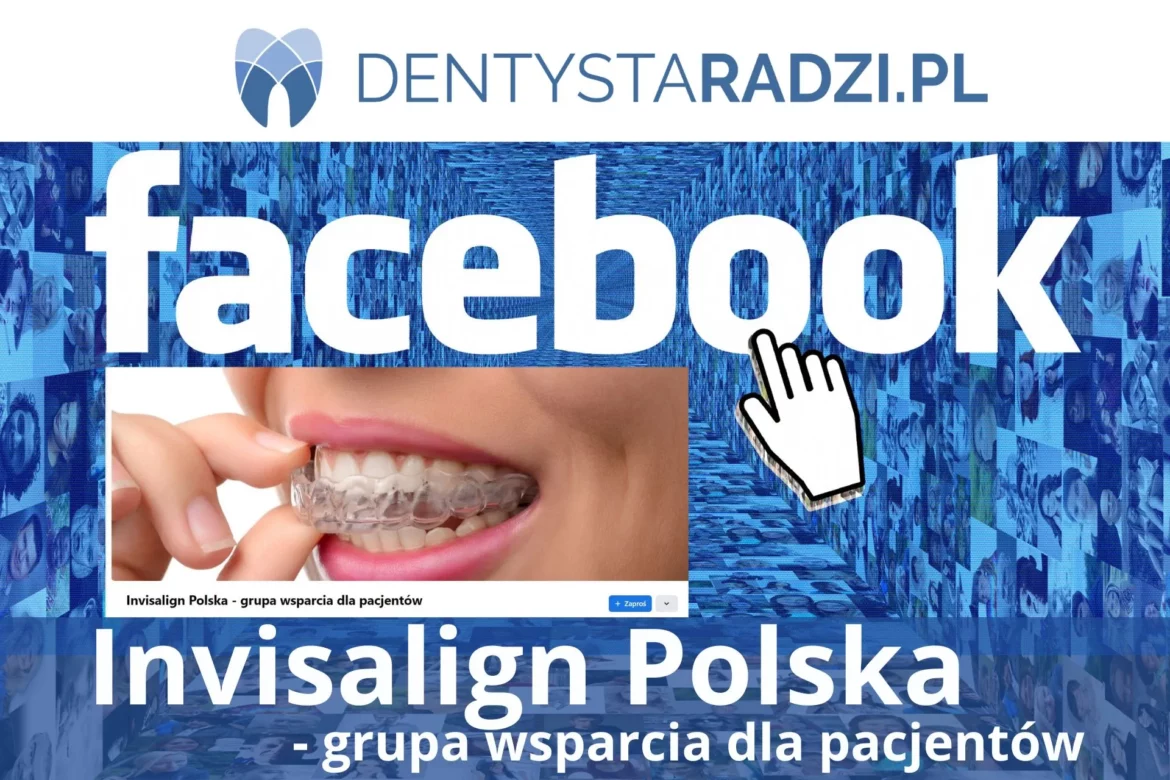 logo FB i front grupy polecznosciowej pacjentow invisalign polska grupa wsparcia pacjentow