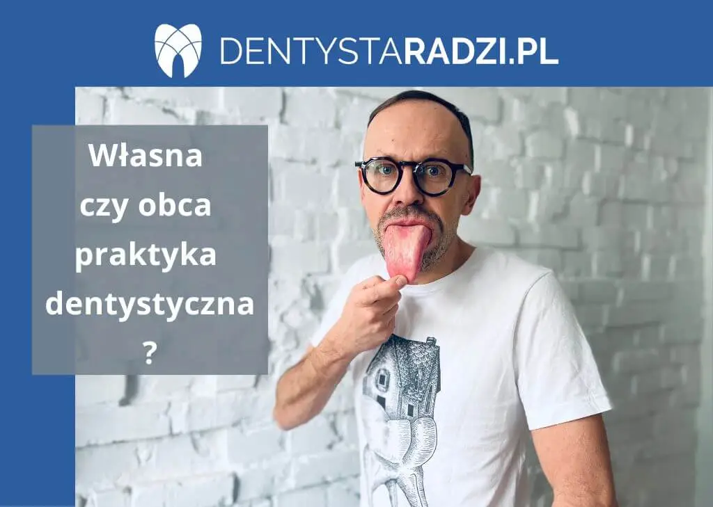 Macin Głuszek pokazuje jezyk mowiac czy zakladac wlasny gabinet dentystyczny